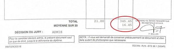 Bulletin relevé de notes de Xavier pour son BTS SIO Bulletin relevé de notes de Xavier pour son BTS SIO
